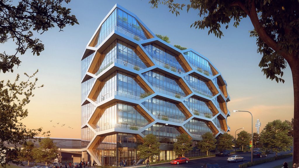 Vancouver approves ‘cellular’ timber building that resembles a honeycomb