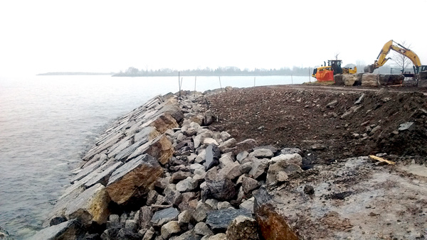 TRCA equips Rotary Peace Park shoreline with new armour