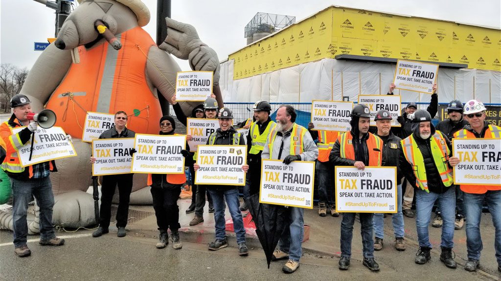 Carpenters’ days of action targets both tax fraud, Bill 66