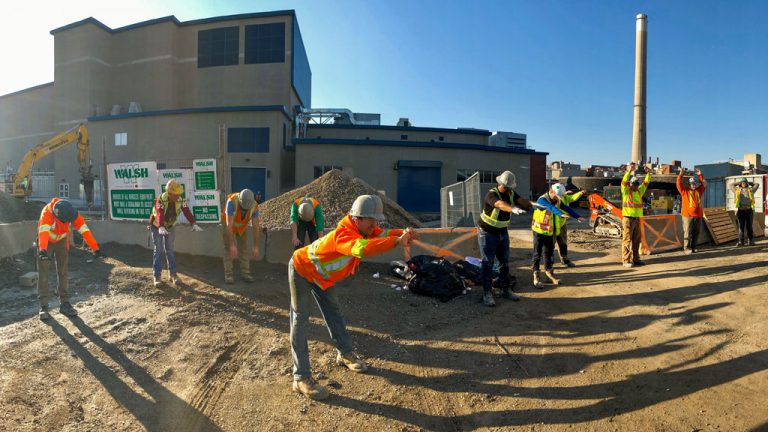 Walsh Canada kicked off Safety Week with a Stretch and Flex at Ashbridges Bay Wastewater Treatment Plant in Toronto May 6.