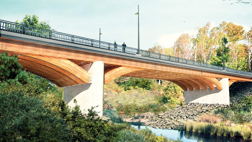 Duchesnay Creek Bridge replacement to utilize timber construction