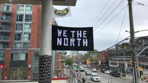 We The North banners fly high at PCL sites