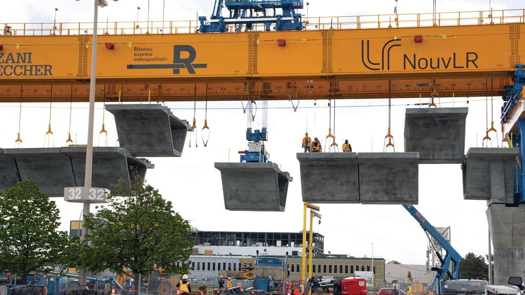 Launching gantries ‘Anne’ and ‘Marie’ expedite Montreal’s REM work