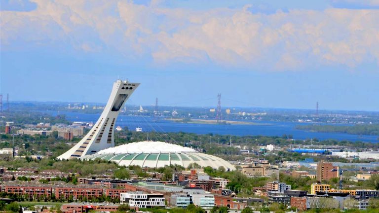 The Olympic Stadium’s inclined tower designed by Roger Taillibert was only realized in 1987, 11 years after the Montreal Olympics.