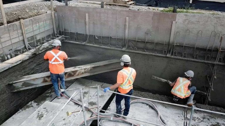 Shotcrete is being used in excavations and eliminates the need for contractors to spend a lot of money for filling and grinding the walls afterwards.