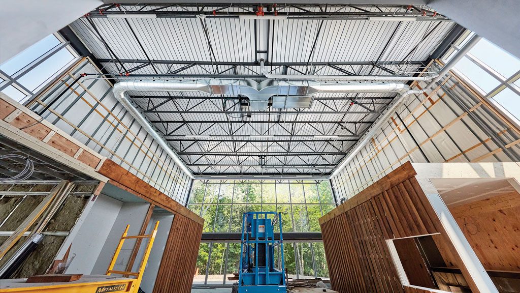 Innovative steel use in Knowlton, Que. new microbrewery build