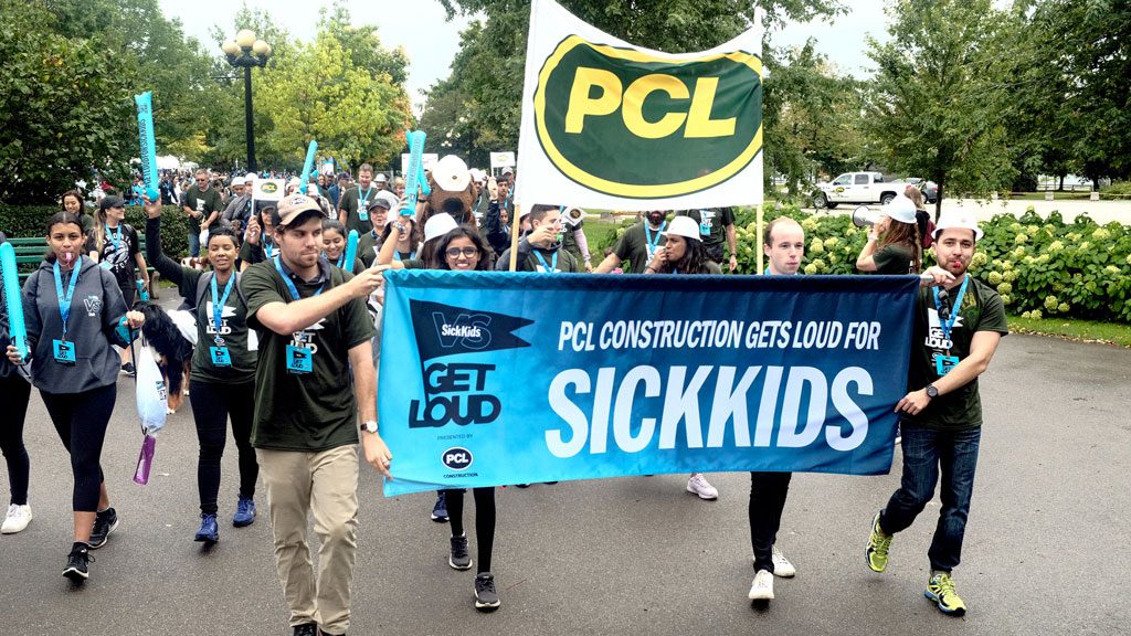 PCL Construction gets loud to raise awareness and funds for SickKids