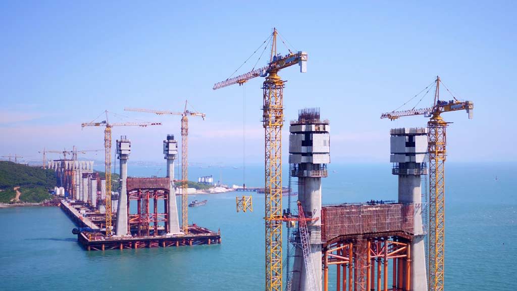 Milestone hit at world’s longest cross-sea bridge