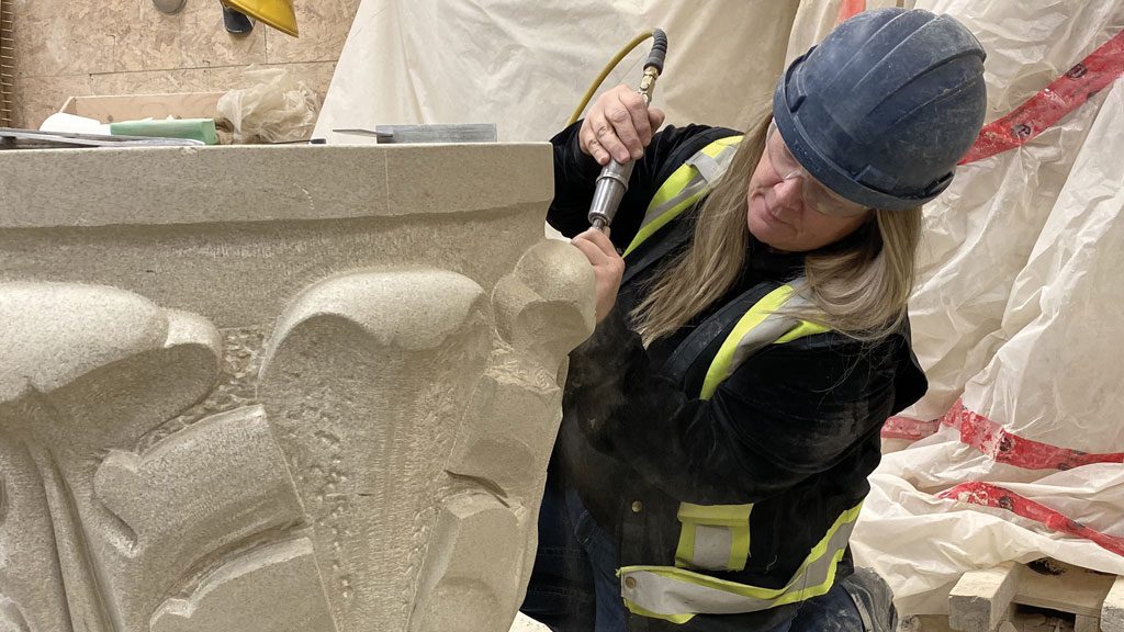 Restoration of Calgary’s historic city hall a stonemason’s dream
