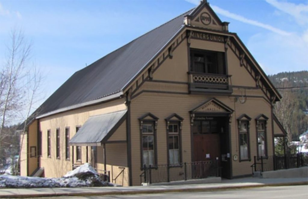 Federal government recognizes significance of Rossland Miners’ Union Hall