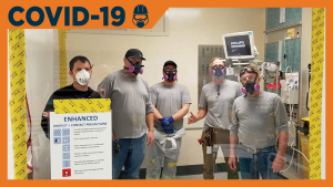 Lester Group carpenters step up to build 100-bed field hospital in Windsor, Ont.