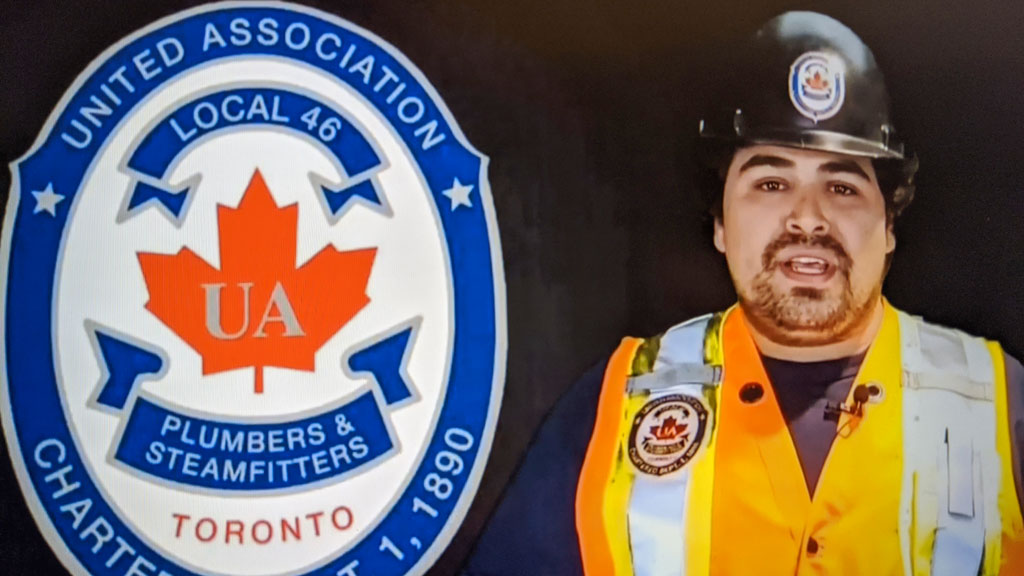 Plumbing apprentice shares journey at virtual First Nations conference