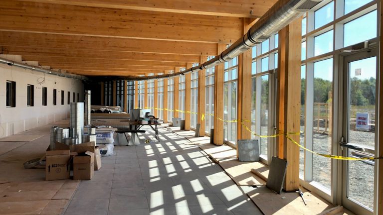 Part of the interior of the Anishinabek Discovery Centre in Sault Ste. Marie, Ont. is designed in consultation with elder Edward Benton-Banai to mimic an Anishnawbe teaching lodge.