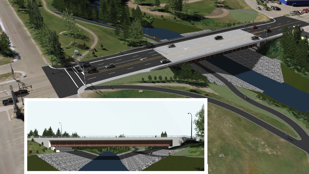 $25-million Dawson Creek bridge work complete, provides flood protection