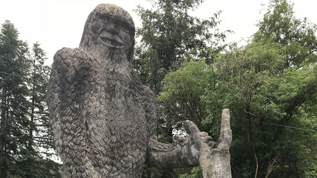 The world’s biggest Bigfoot: concrete sasquatch stands 22 feet
