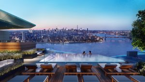 The new Brooklyn Point project in Brooklyn from Extell Development Company becomes the city’s new tallest tower at 68 storeys and features the highest residential infinity pool in North America.