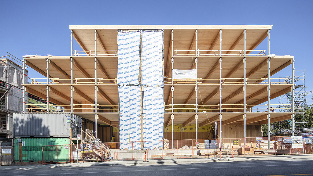 Fast + Epp’s mass timber headquarters hits major construction milestone
