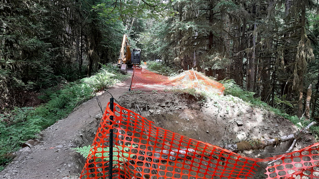 Crews repairing washed-out Cowichan Valley Trail