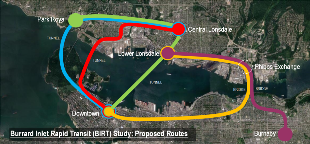 Study proposes rapid transit crossing for Burrard Inlet