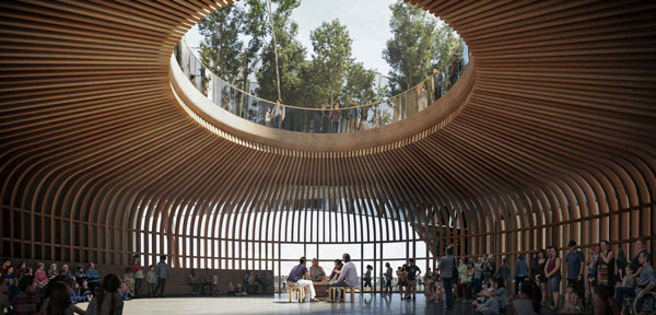 The winning design for the new Art Gallery of Nova Scotia includes The Oculus, an open-air circular gathering place.