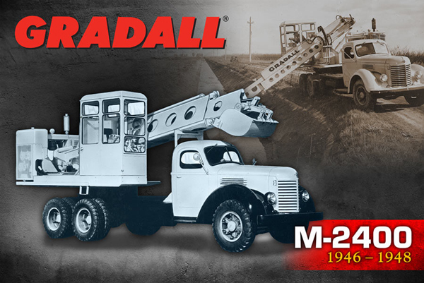 Brothers Ray (1899-1976) and Koop Ferwerda (1900-1955), inventors of the Gradall excavator are this among year’s inductees into the Association of Equipment Manufacturers (AEM) Hall of Fame. Their Gradall M2400 would become the first hydraulic excavator to enter series production in the U.S. 