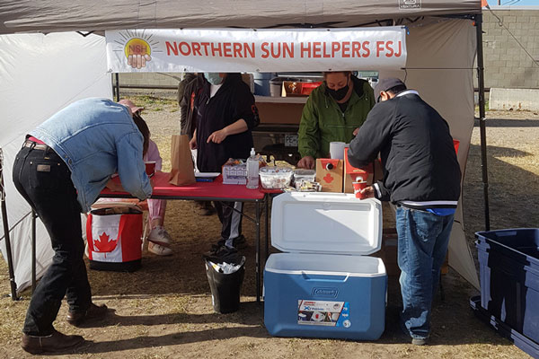 Northern Sun Helpers Society distributes meals to struggling individuals and families in Fort St. John, B.C. The society received a donation recently from the Site C Dam project's Generate Opportunities Fund.