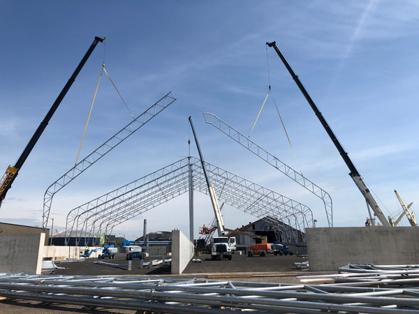 HOPA completed a 40,000-square-foot fabric structure for Federal Marine Terminals last year at Pier 12 along with other supporting infrastructure.