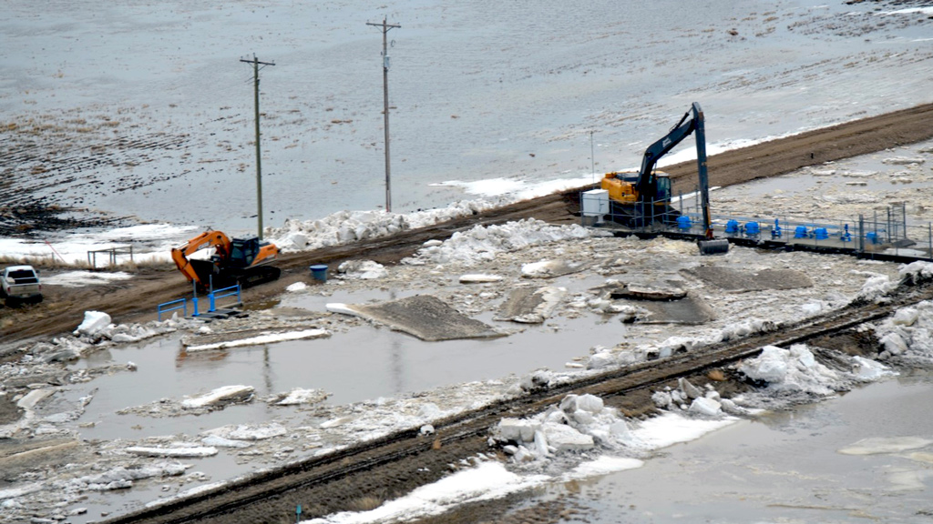 A decade in the making: $47-million Alberta spillway project taking shape