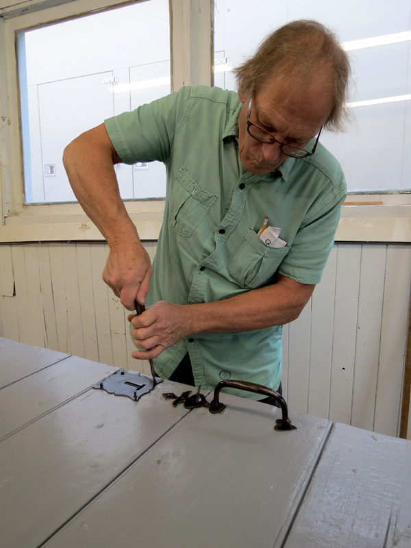 The Conseil des Metiers d’Art (Quebec Council of Crafts) has commenced a 15-week training program for tradespeople on best practices in conservation and restoration of Quebec’s built heritage. Pictured is cabinetmaker Alain Lachance.
