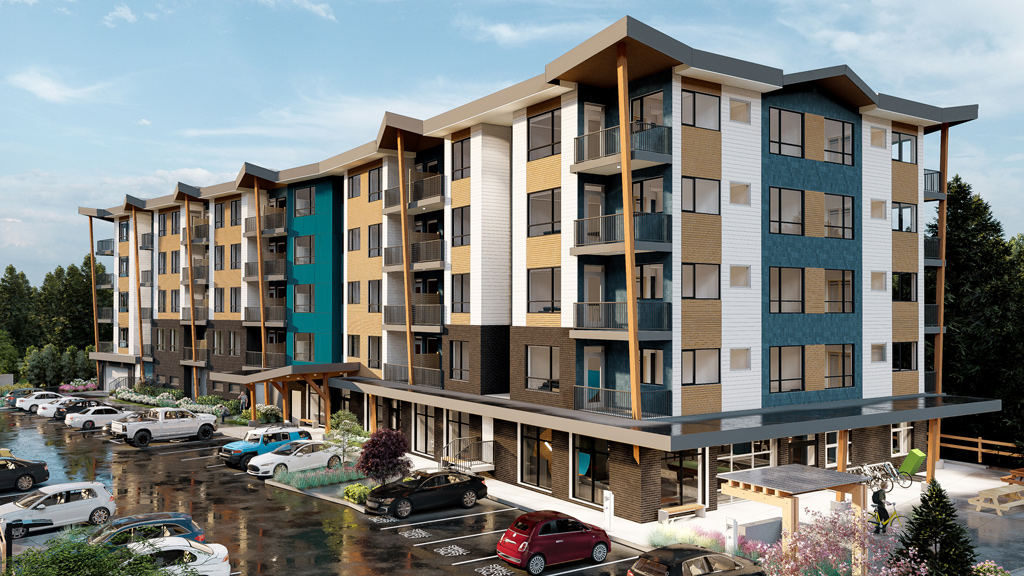 76-unit rental project under construction in Squamish