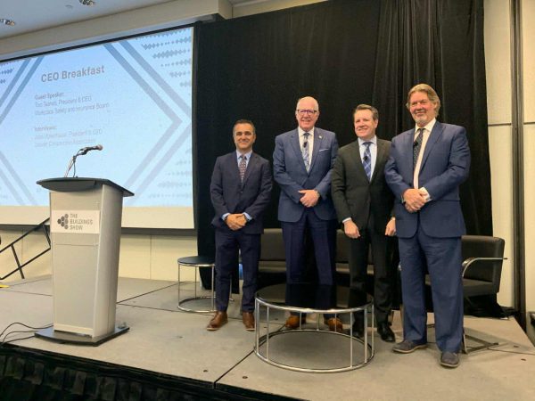 Over the years Mark Casaletto frequently co-hosted the popular CEO Breakfast during Construct Canada, where he took part in panel discussions with notable industry stakeholders and speakers. 