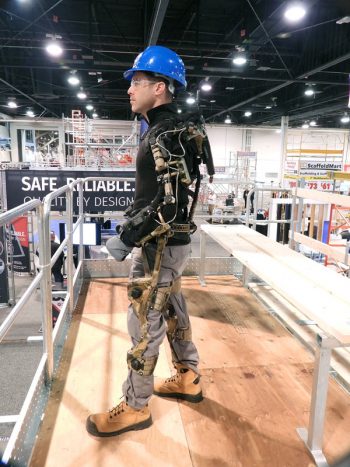 The Atwill-Morin Group has acquired several mechanical exoskeletons that are being used by workers who must repeatedly lift heavy loads. The company is the first one in Quebec to own that type of personal armature.