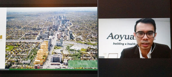 Fan Yang, general manager of Aoyuan’s Toronto office says the firm has six projects on the go, including two masterplan mixed-use communities, a common development model in China.