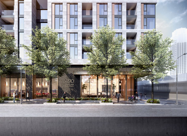 Canderel’s new site at St. Clair Avenue West at Bathurst Street in Toronto is already zoned so next up is site plan approval.