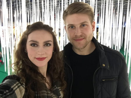 EllisDon project co-ordinator Maksym Kadziela (right) and his girlfriend Arlyssa McArthur (left) helped rescue seniors and medical records during a fire near Edmonton.