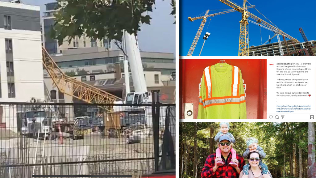 Kelowna crane collapse: Industry, community mourns in wake of tragedy