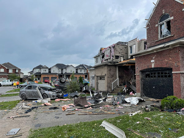 Barrie Fire Chief Cory Mainprize said roughly 20 homes are considered uninhabitable, with two or three completely destroyed.