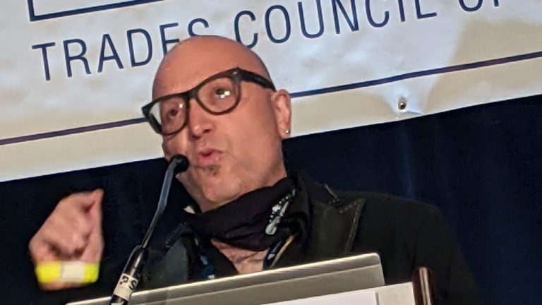 Carmine Tiano, director of OHS for the Building Trades, discussed his findings on OHS during the pandemic during the recent Building Trades convention in Toronto.