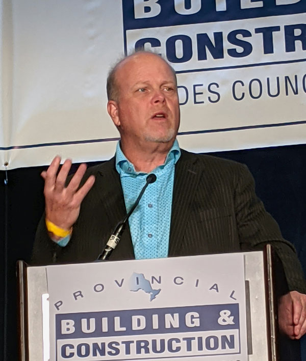 ‘When it comes to advocating for building trades members or workers, he is all business. Just ask the prime ministers, the premiers or cabinet ministers who all know Pat.’ – Sean Strickland, Canada’s Building Trades Unions