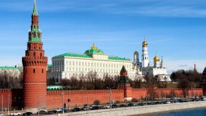 Kremlin wall ‘tooth’ broken by collapsing scaffolding