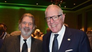 Toronto Construction Association president and CEO John Mollenhauer (left) chats with Ian Cunningham, president of the Council of Ontario Construction Associations.