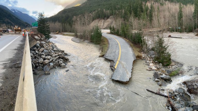 While British Columbia’s Ministry of Transportation and Infrastructure deals with the impact of recent catastrophic floods and the resulting damage such as the Highway 5 - Othello Interchange - Peers Creek Bridge pictured above, it is also planning ahead for future climate crises.