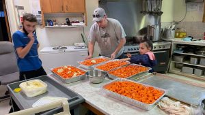 A team of 10 volunteers served up turkey dinners to shelter clients in Oshawa, Ont. on Christmas Day.