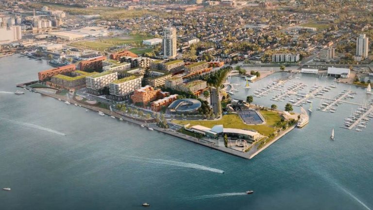 The consortium Waterfront Shores has plans for Hamilton’s Pier 8 that includes nine development blocks with 1,600 residential units in addition to commercial and institutional space.