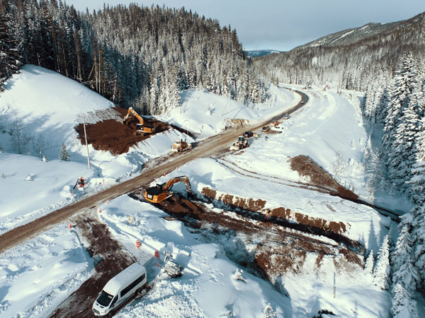 Significant damage also occurred north of Hope at the Othello Bridge. Crews have been working along the Coquihalla Highway, accomplishing many repairs at an astonishing pace.