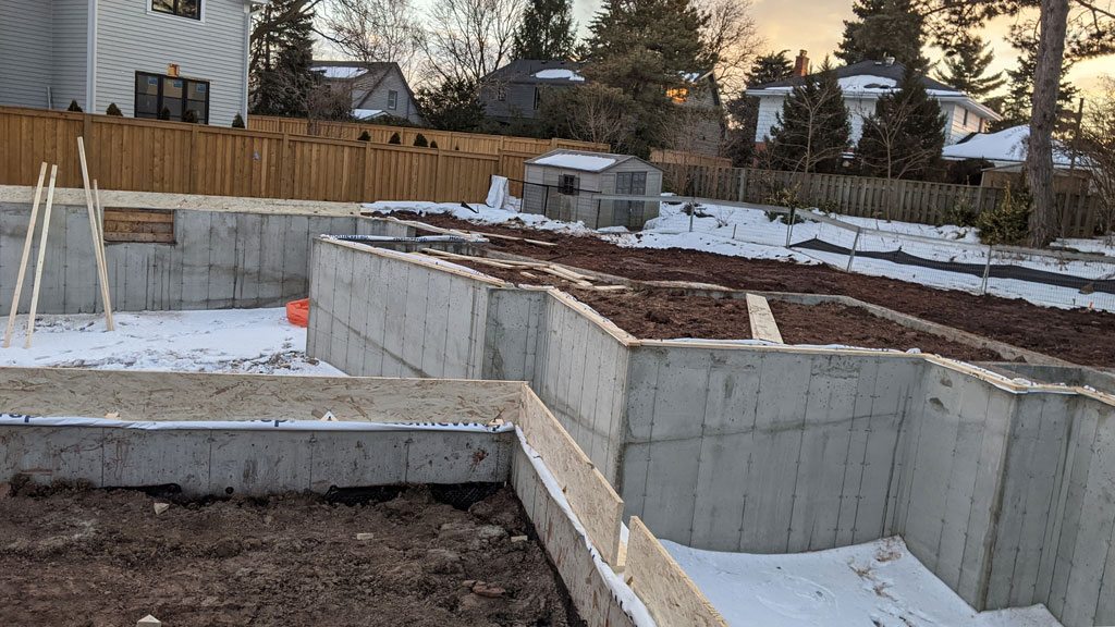 Ontario’s Housing Affordability Task Force recommends allowing “as of right” residential housing up to four units and up to four storeys on a single residential lot. Pictured is infill housing under construction in Burlington.