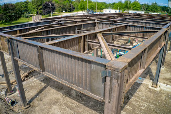 The Trillium long-term care home job last year required a change in design to accommodate SIN beams fabricated by Steelcon.