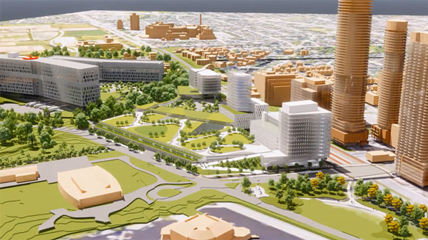 To open in 2028, the $2.8 billion Civic Campus of The Ottawa Hospital is set on a 50-acre site and is expected to create 20,000 jobs during construction including ancillary businesses, research and training opportunities and health investments.