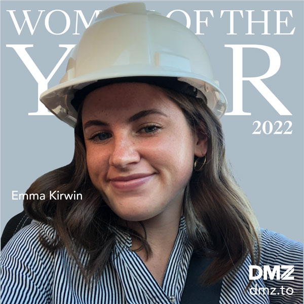 Emma Kirwin, co-founder of DirtMarket, was recently recognized by The DMZ as an inaugural recipient of the Women of the Year Award.