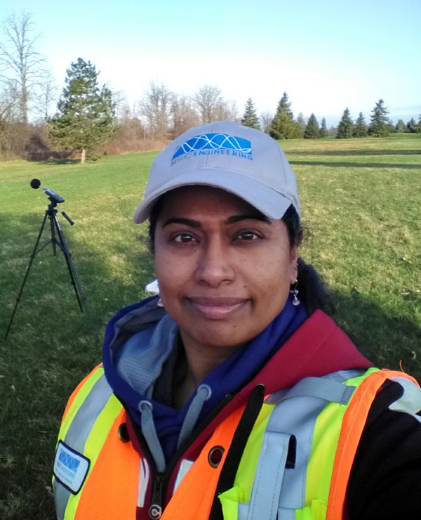 Sheeba Paul, associate, senior acoustical engineer for HGC Engineering, spoke about the challenges and barriers for women in the male-dominated construction industry. She advised female students to be good at their jobs and have confidence to speak up to have their voices heard.